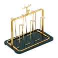 thumbnail image 3 of Glass Cup Drying Rack, Mugs Organizer with Drainboard Tray, Tea Cup Storage Rack, Sports Bottle Drainer Organizer, Coffee Cups for Office, 3 of 8