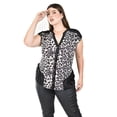 thumbnail image 1 of Blusa sin mangas animal print Roman Fashion /Tallas Extras, 705 (Print gris) gris 40, 1 of 5