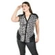 thumbnail image 1 of Blusa sin mangas animal print Roman Fashion /Tallas Extras, 705 (Print gris) gris 40, 1 of 5