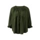 thumbnail image 1 of VISgogo Camisa holgada informal para mujer, blusas peplum de manga larga con cuello en V de color sólido, S/M/L/XL VISgogo moda, 1 of 9