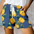thumbnail image 2 of Shorts for Women Trendy, Athletic Shorts for Women,Women's Casual High Waisted Sports Shorts with Loose Fit and Print Design for Active including Pocket and Lace Up Feature, 2 of 4