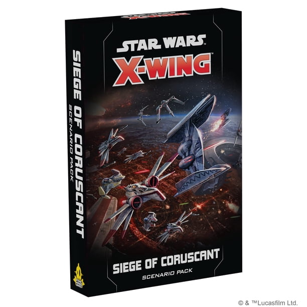 Juego de miniaturas Star Wars X-Wing 2ª edición Seige of Coruscant Battle Pack | Juego de estrategia | Edades 14+ | 2 jugadores | Tiempo de juego promedio 45 minutos | Fabricado por Atomic Mass Games