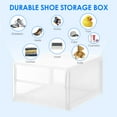 thumbnail image 6 of TrumanPick X-Large Shoe Storage Boxes, Fit US Size 15 Organizers Clear Plastic Stackable 12 Pack, Shoe Rack & Holder Substitute, Sneaker Containers, Toy Storage Organizer Bins,White, 6 of 9