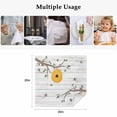 thumbnail image 5 of Cloth Napkins Set of 4 - 20x20 Inches, Bees Branches Washable Reusable Table Napkins, Farmhouse Spring Botanical Wooden Soft & Absortbent Dining Napkin for Party Wedding Hotel Restaurant, 5 of 8