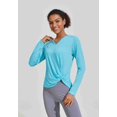 thumbnail image 6 of Pinspark Hiking Tops for Women Long Sleeve Worktout Shirt Athletic Casual Yoga Tee Shirt Breathable Top, 6 of 8