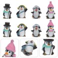 thumbnail image 4 of 8pcs Cartoon Ski Penguin Pendant DIY Keychain Pendant Micro Landscape Penguin Ornament Random Style, 4 of 9