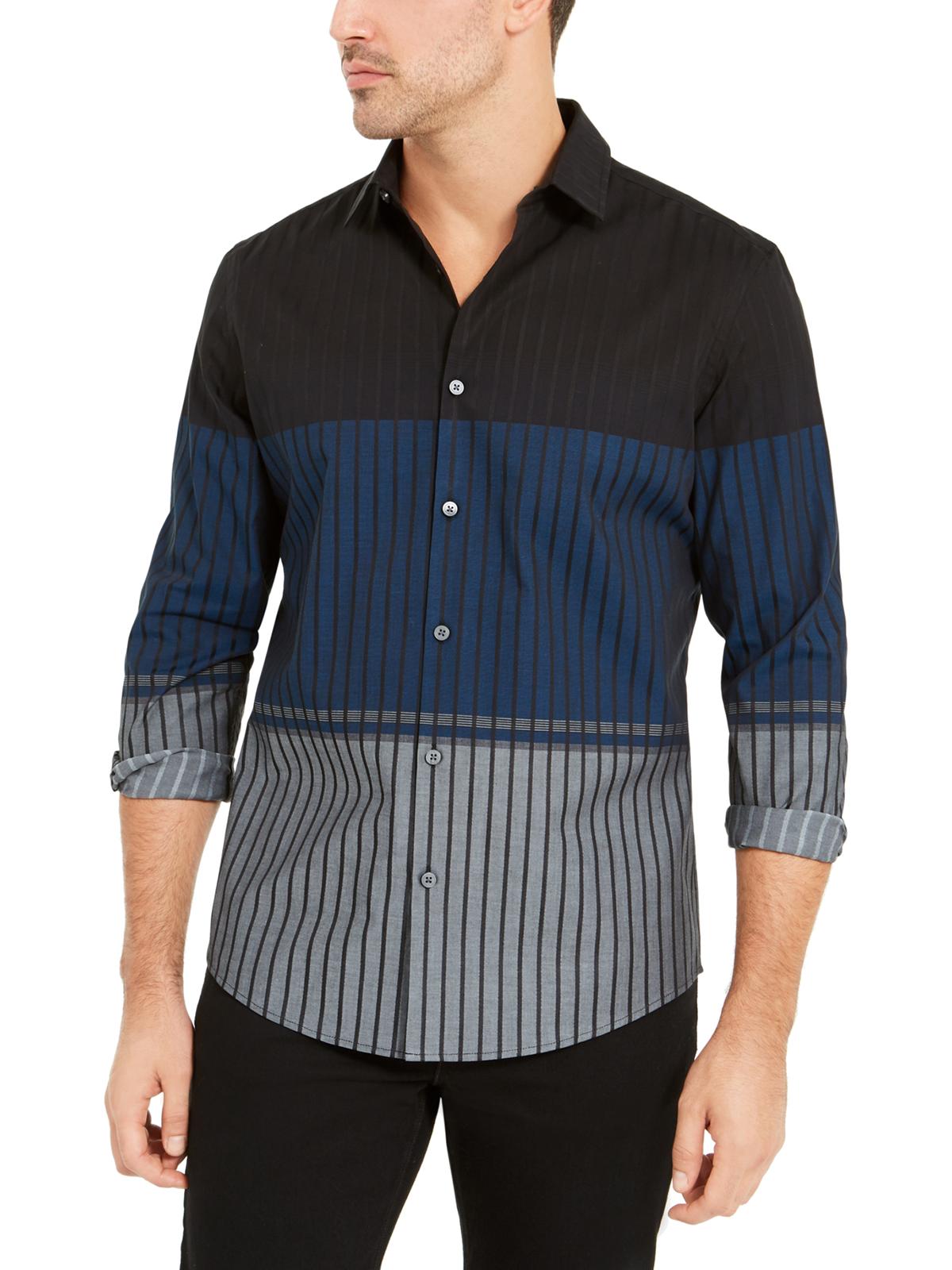 Alfani Mens Classic Fit Colorblock 