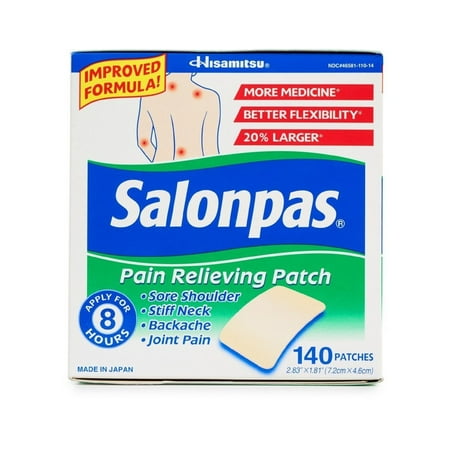 Salonpas Pain Relieving Patch 140 Patches - 2 Pack