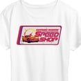 thumbnail image 3 of Disney Cars - Lightning McQueen Speed Shop - Women's Short Sleeve Graphic T-Shirt, 3 of 5