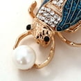 thumbnail image 2 of HETICA Animal Pearl Locust Brooch for Women, Safety Brooch Pins, Enamel Pins for Clothing Backpack Hat Decoration, Mother's Day Valentine Day Birthday Gifts for Women, 2 of 5