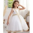 thumbnail image 4 of little Girl Flower Lace A-line Wedding Party Dresses Kids Pageant Birthday Formal Dress, 4 of 6