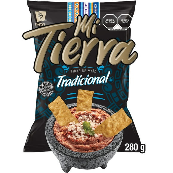 Botana Barcel Mi Tierra tiras de maíz tradicional con sal de mar 280 g