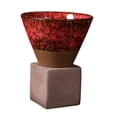 thumbnail image 4 of Ceramic Coffee Mug, Rough Ceramic Tea Cup Without Handles, Creative Retro Ceramic Tea Cup for Office Hotel Restaurant Cappuccino Red, 4 of 8