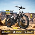 thumbnail image 3 of Seemoon 4OOOW Dual Motor Fat Tire Electric Dirt Bike 52V 20Ah 38 m/h 160Nm 26 x 4 inch 105 Mile Hydraulic Brakes for Adults Trail, 3 of 9