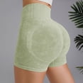thumbnail image 7 of Biker Shorts For Women No Front Seam High Waisted Womens Workout Gym Booty Scrunch Butt Green S, 7 of 7