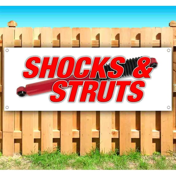 Shocks & Struts 13 oz Vinyl Banner With Metal Grommets