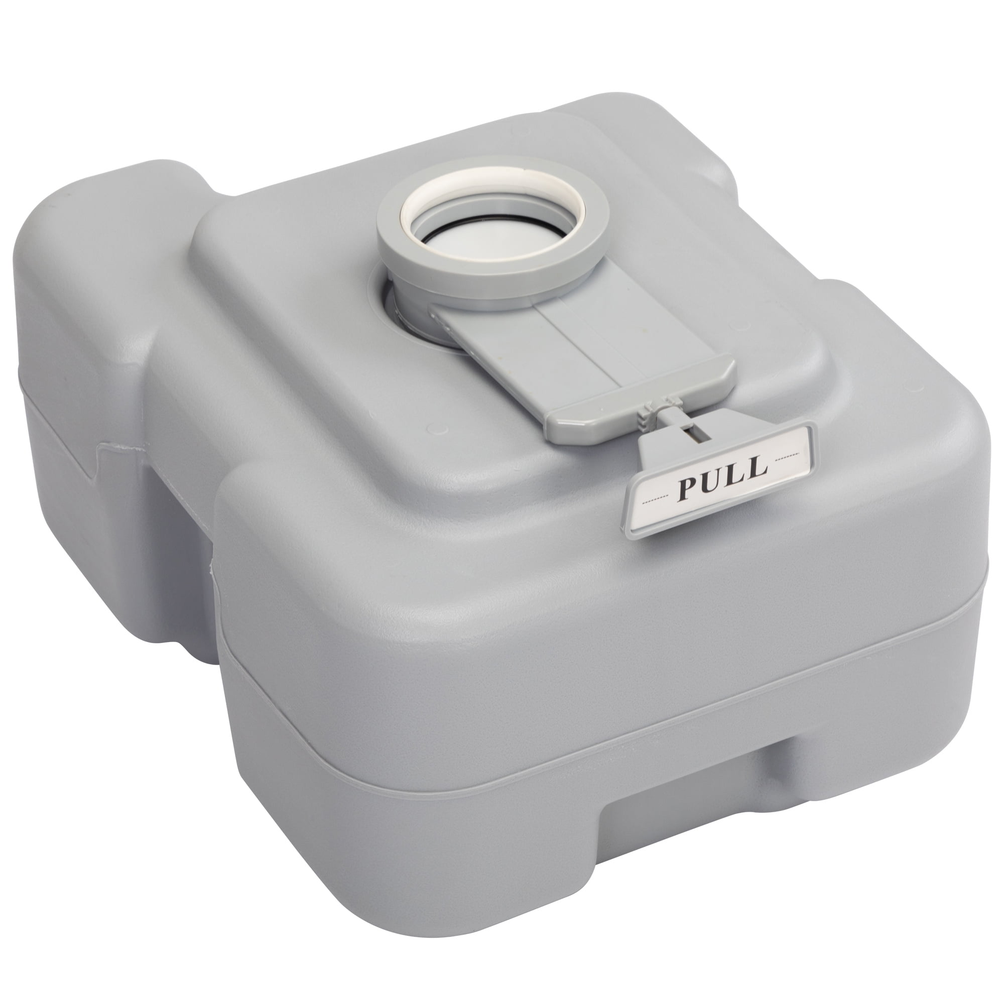 kepooman Outdoor Portable Toilet, 5.3 Gallon Detachable Waste Tank with Press Flush Pump, Gray kepooman Outdoor Portable Toilet, 5.3 Gallon Detachable Waste Tank with Press Flush Pump, Gray