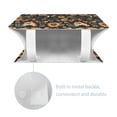 thumbnail image 6 of ZUXONGSY Sunflower Rooster Tissue Box Cover Leather Tissue Box Cover Rectangle with Snap Button PU Leather Household Tissue Holder Lightweight Tissue Box for Business Trip, 6 of 7