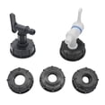thumbnail image 2 of 1/2" 3/4" 1" Female Thread to 60mm Female Thread IBC Tank Connector Valve Faucet Adapter Garden Irrigation Pipe Connection Tools ,Leak-Proof, 2 of 6