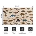 thumbnail image 5 of Beige Realistic Dinosaurs Pattern Door Rugs,Washable Non Slip Door Mats Indoor,Decorative Door Mats,Entry Mat Indoor for Entrance,Bedroom,Kitchen,Bathroom,17"x30", 5 of 6