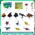 thumbnail image 3 of Set de camiones con forma de dinosaurio MindPal 19 en 1 con 3 coches retráctiles, 3 of 7