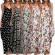 thumbnail image 3 of Vestido bohemio para mujer, vestido de playa con tirantes finos, vestido largo suelto Eccomum Vestido, 3 of 5