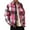 Hot Pink@GC@, variant on CONZONE Men's Buttons Down Shirts Long Sleeve Shirts For Men Trendy Plaid Lapel Soft Lightweight Tops