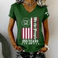 thumbnail image 2 of Womens Shirts Summer 250Th Anniversary Usa for Women 17762026 Patriotic American Flag V Neck T July 4Th Graphic Tee 250 Anniversary Usa Shirt Women Black L, 2 of 8