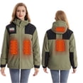 thumbnail image 3 of Youyipin Heated Jacket for Men and Women Winter Coat 4 Heating Zones Heating Hood Jacket 2024 Outdoor Electric Heating Coat, 3 of 4