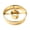 B001- Gold, variant on Multi-Use Baking Cutter & Molding Ring, Metal Cutter Tool, Bagel Cutter, Biscuit Cutters for Baking, Stainless Steel Kitchen Utensils, Golden 4"X1" Donut Shaper, Non-Corrosive