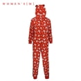 thumbnail image 1 of Jumpsuit de la casa de Navidad Pijamas con capucha impresa de manga larga para mujer Vogacara  AP000325-07, 1 of 7