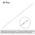 thumbnail image 3 of Uxcell 30Pcs Beading Needles Fine Thin Long Straight Sewing Embroidery Threads Stainless Steel 2.6 inch, 3 of 5