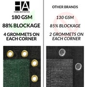 Home Aesthetics 6' x 50' Privacy Fence Screen Mesh Fabric Windscreen Privacy