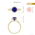 thumbnail image 4 of ANGARA Natural 1.45 ct Tanzanite Twist Rope Split Shank Ring in 14K Yellow Gold for Women (Size-7mm) | December Birthstone, Birthday, Anniversary, Jewelry Gift for Women | Natural Tanzanite Ring, 4 of 9