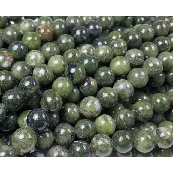 8mm Taiwan Green Jade Round Beads Genuine Gemstone Natural Jewelry Making