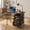 Brown, variant on Topcobe Folding Computer Laptop Desk Wheeled Home Office Furniture, Computer Desk PC Laptop Writing Table Workstation, Brown