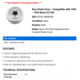 thumbnail image 2 of Rear Brake Drum - Compatible with 1968 - 1969 Buick GS 350 - Power Stop, 2 of 2