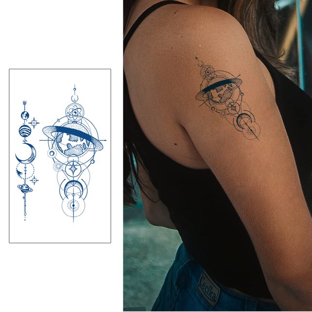 4pcs pegatinas de tatuaje tatuajes semipermanentes flor tatuaje pegatina para hombres mujeres FLhrweasw Nuevo