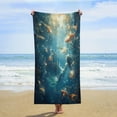 thumbnail image 3 of Mermaid Glitter Fish Scale Girls Oversized Beach Towel XL Pool Camping Swim Towels 32''x63'' Soft Blanket Accessories Must Vacation Necessities Adult, 3 of 7