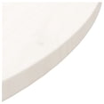 thumbnail image 3 of vidaXL Table Blanche Ø70x2.5 cm Bois Massif Pin, 3 of 4