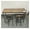 Rustic Brown, variant on Bar Table Set with 2 Stools, Grey, 43.31'' Bar Table & PU Leather Stools with Backrest, Space Saving Kitchen Dining Table Set