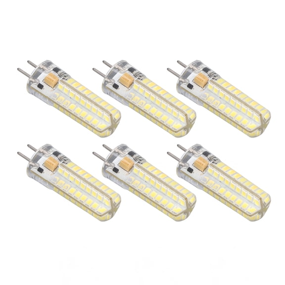 6Pcs GY6.35 LED Bulb 7W AC DC12V 700lm 72 LEDs 360 Degree LED Corn Light Bulb for Pendant Lamps Ceiling Lamps 6000K-6500K