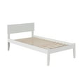 thumbnail image 2 of Orlando Platform Bed with Open Foot Board, White, Twin, 2 of 6