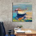 thumbnail image 6 of Epic Graffiti 'Bottle Green Boat' by Beth Forst, Giclee Canvas Wall Art, 37"x37", 6 of 8