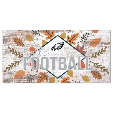 Philadelphia Eagles 6'' x 12'' Hello Football Wall Art