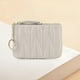 thumbnail image 4 of Monedero Zulema Tarjetero de Piel Gris Mini para Mujer, 4 of 8