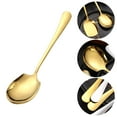 thumbnail image 2 of Kitchen Stainless Steel Serving Spoon,8.58 Inch Stainless Steel Large Slotted Spoons,Cooking & Serving Spoon With Handle,Kitchen Spoons,Metal Spoons,Buffet Dinner Restaurant Serving Utensils,C, 2 of 8