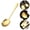 Gold(1PCS), variant on RZDLIZJ Stainless Steel Basting Spoon,Solid,8.58"x2.55",Gold(1pcs)