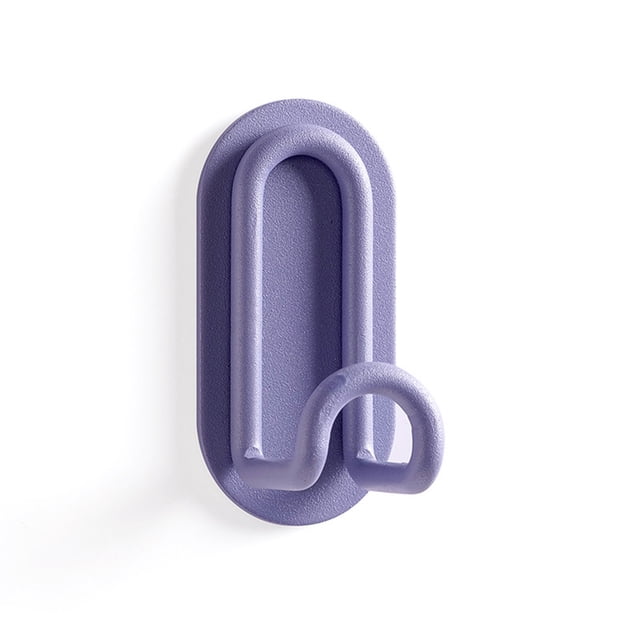 Naiovety Gancho montado en la pared creativamente en forma de U ganchos fuertes práctico soporte de instalación Simple multifuncional puertas Almacenamiento y organización del hogar Azul