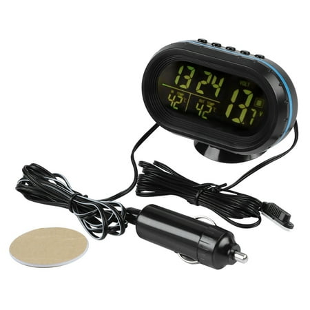 

Snooze Function Temperature Display Meter Electronic Thermometer Date Display Real-Time Data Display For Car